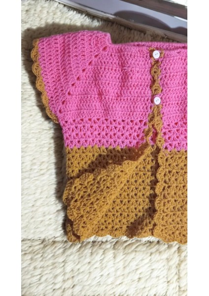 Tokuşka Örme Neşeli Rengarenk Bebek Hırkaları 0-3 Ay fırsatları