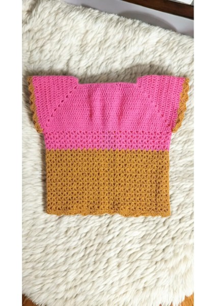 Tokuşka Örme Neşeli Rengarenk Bebek Hırkaları 0-3 Ay indirimleri