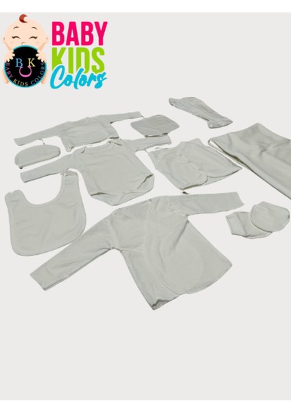 Lüks Düz Yeni Doğan Hastane Çıkış 10'lu Zıbın Seti (Kutulu) indirimleri