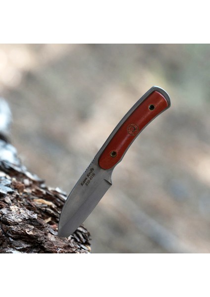 Kam B10 - 4116K Çelik - Turuncu G Micarta Kabza - Sabit Bıçak