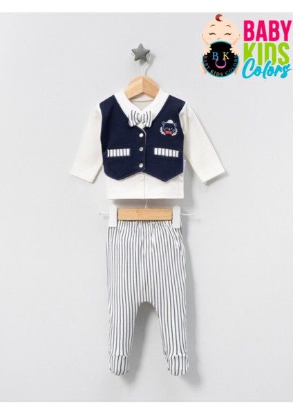 Kutulu - Erkek Yenidoğan Kıyafetleri 10'lu Hastane Çıkış Setleri Papyonlu Ayıcık Nakışlı Pamuk modelleri