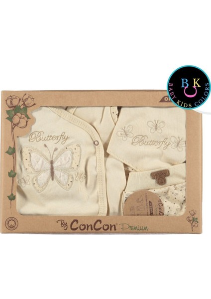 5 Parça Kutulu Sertifikalı Organik Saf Pamuklu Sevimli Hastane Çıkışı Set indirimleri