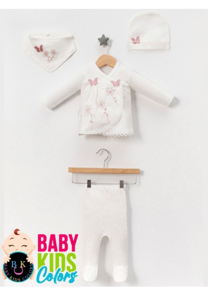 Lüks Kelebek Yeni Doğan Hastane Çıkış 5'li Zıbın Seti (Kutulu) fiyatları