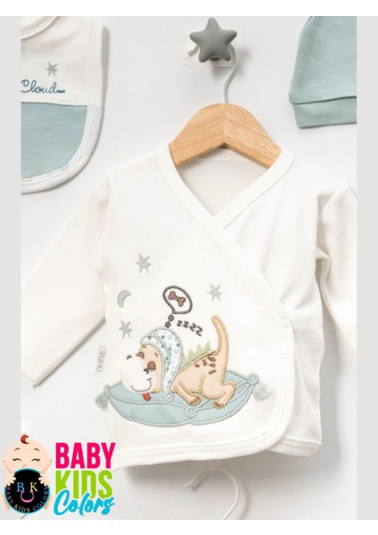 Kutulu - Erkek Yenidoğan Kıyafetleri 10'lu Hastane Çıkış Setleri Sevimli Köpek Nakışlı Pamuk fiyatları