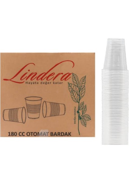 Pet Plastik Şeffaf Bardak 100'lü