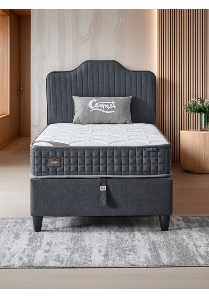 Menekşe3'lü set (yatak + baza+ başlık)