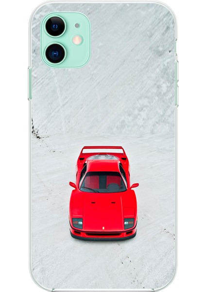 iPhone 11 Uyumlu Şeffaf Kılıf Araba Tasarımlı 1