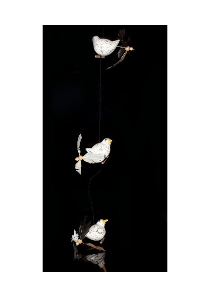 ahşap hayvan figürlü rüzgar çanı model 1