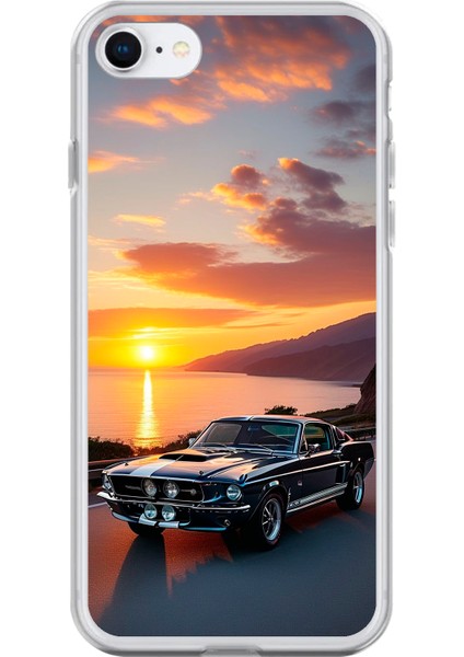 iPhone 6 Plus Uyumlu Şeffaf Kılıf Araba Tasarımlı 2