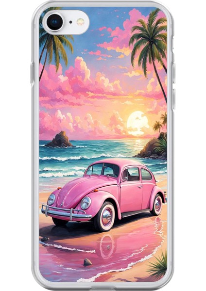 iPhone 6 Plus Uyumlu Şeffaf Kılıf Araba Tasarımlı 3