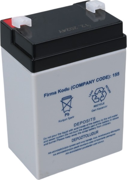 Yh-48.0 4 Volt - 8 Amper Kuru Akü (68 x 45 x 95 Mm)