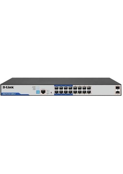 D-Lınk 16PORT 150W DGS-F1210-18PS-E Gıgabıt 2x Sfp Yönetilebilir Poe Switch