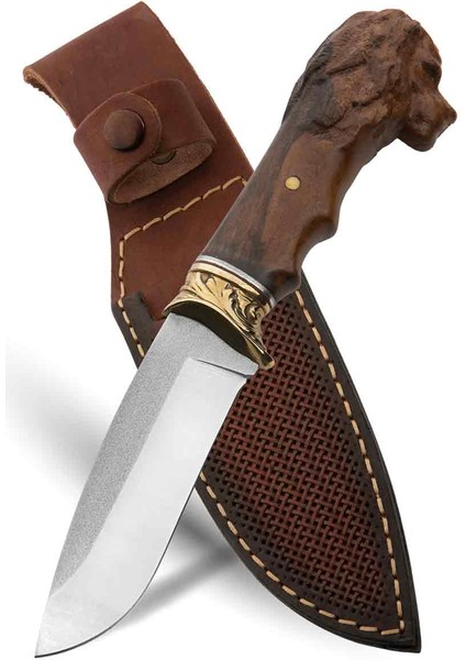 Aslan Başlı Şef Bıçağı Paslanmaz Çelik 25CM Ceviz Ağacı Kılıf li fiyatları