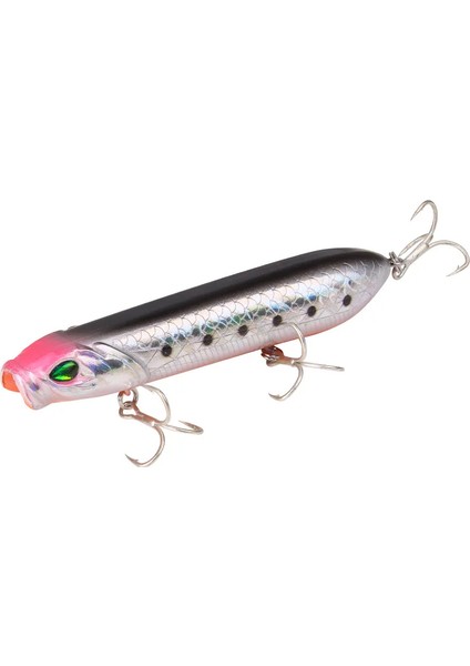 Balıkçılık Lures Popper Yem Topwater Plastik Yapay Sert Yem Crankbait Wobblers Bas Levrek Olta Takımı 10CM/18G