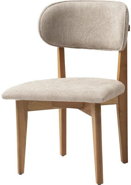 Nrgs Ahşap Gürgen Gövde Salon Balkon ve Mutfak Sandalyesi 1 Adet Naturel