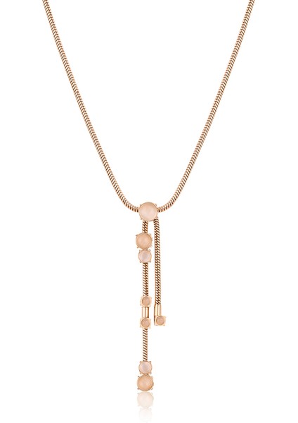 MTK34364 Çelik Rose Gold Renkli Kadın Kolye