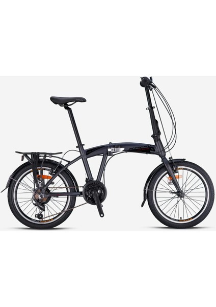 Fd 2000 Katlanır Bisiklet 20 Jant 21 Vites V Fren Mat Füme-Siyah/kırmızı