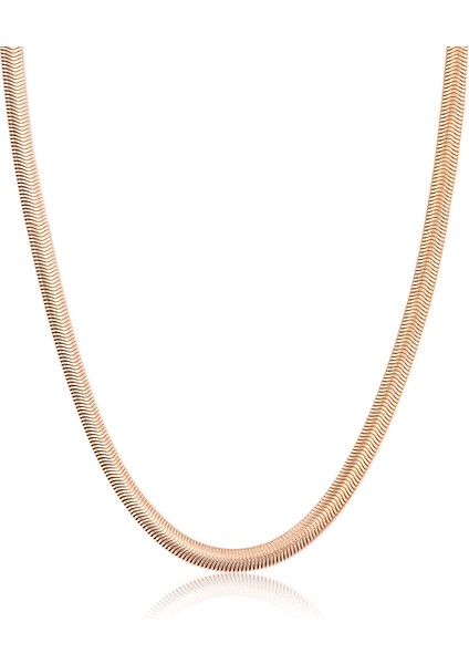 MTK34372 Çelik Rose Gold Renkli Kadın Kolye