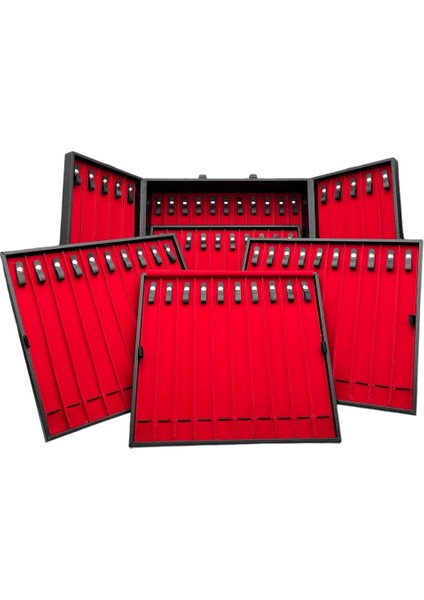 61 Li Bond Kulplu Tesbih Çantası (Siyah-Deri)