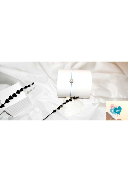 Baby shower davet bileklikleri - ınci bileklik setleri -yeni trend