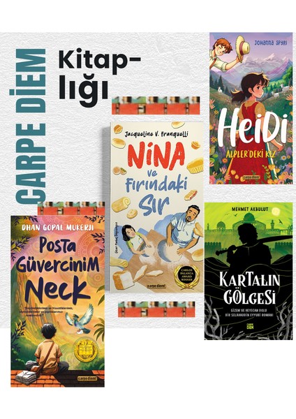 Nina ve Fırındaki Sır / Posta Güvercinim Neck / Heidi Alplerdeki Kız / Kartalın Gölgesi (4 Kitap)