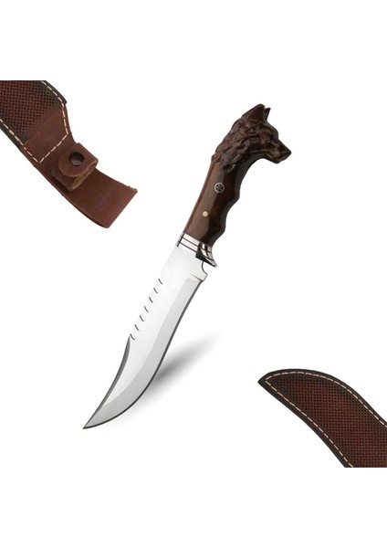 Kurt Başlı Şef Bıçağı Paslanmaz Çelik 28CM Ceviz Ağacı Kılıf li fiyatları