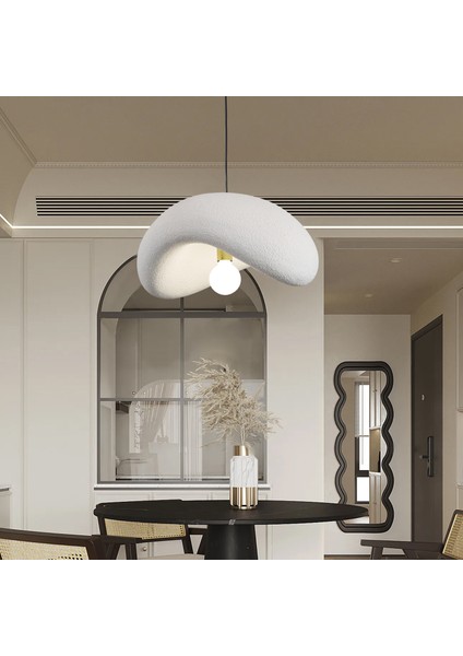 Voliny Büyük Beyaz Modern Sarkıt Oturma Odası Salon Sarkıt Avize
