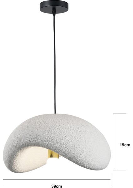 Voliny Tekli Beyaz Modern Sarkıt Oturma Odası Salon Sarkıt Avize modelleri