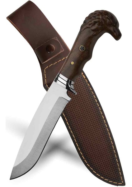 Kartal Başlı Şef Bıçağı Paslanmaz Çelik 28CM Ceviz Ağacı Kılıf li modelleri