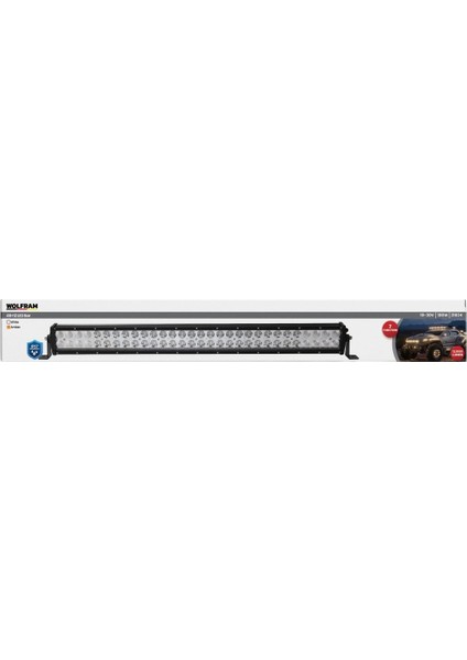 LED Bar Beyaz Işık + Amber Işık 7 Fonksiyon Çakarlı 81 cm 12/24V E-Belgeli 180W 31634