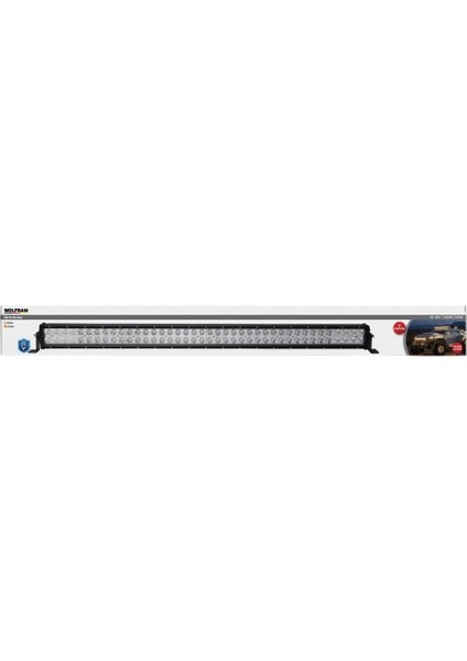 LED Bar Beyaz Işık + Amber Işık 7 Fonksiyon Çakarlı 106 cm 12/24V E-Belgeli 240W 31635
