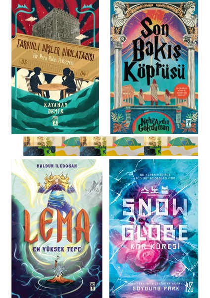 Lema En Yüksek Tepe / Son Bakış Köprüsü / Tarçınlı Düşler Çikolatacısı / Snowglobe (4 Kitap)