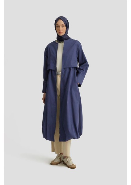 Balon Etekli Pardesü 25Y8205 Puslu Mor fiyatları