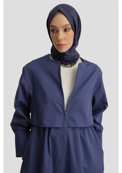 Balon Etekli Pardesü 25Y8205 Puslu Mor fırsatları