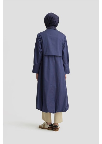 Balon Etekli Pardesü 25Y8205 Puslu Mor indirimleri