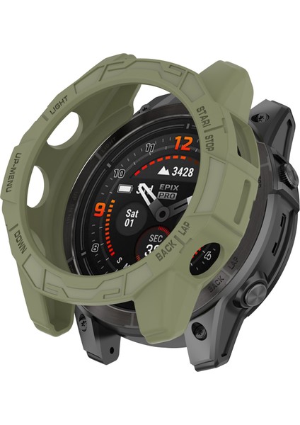 Garmin Fenix 7x Pro / Fenix 7x / Epix Pro 51Için Içi Boş Koruyucu Çerçeve Yumuşak Tpu Saat Kılıfı (Yurt Dışından)