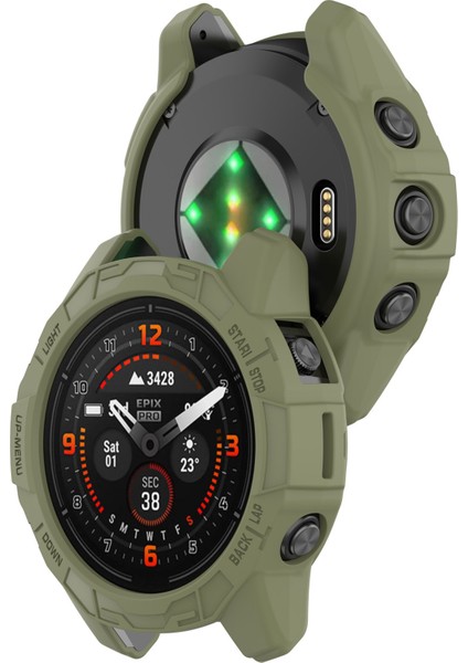 Garmin Fenix 7x Pro / Fenix 7x / Epix Pro 51Için Içi Boş Koruyucu Çerçeve Yumuşak Tpu Saat Kılıfı (Yurt Dışından) modelleri