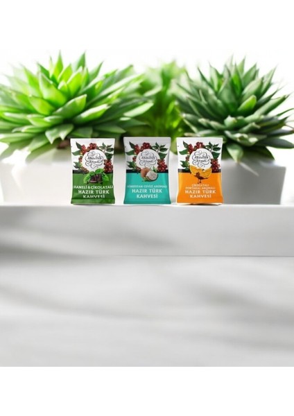 Türk Kahvesi Aromalı 100 gr 3 Adet