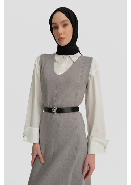 Sıfır Kol Jile 24KD4216 Gri