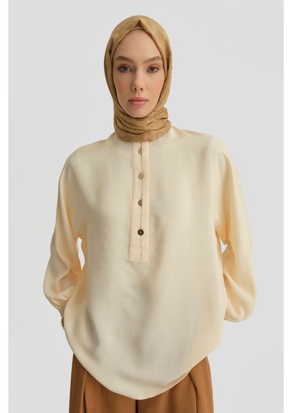 Düğme Detaylı Bluz 25Y3719 Aytaşı fırsatları