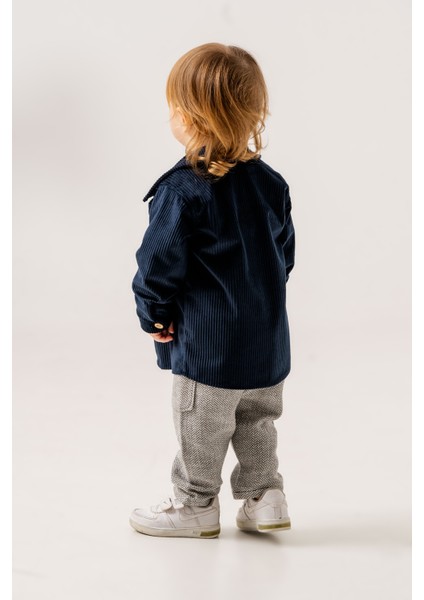 Erkek Bebek Fitilli Kadife Ceketli Üçlü Takım fırsatları