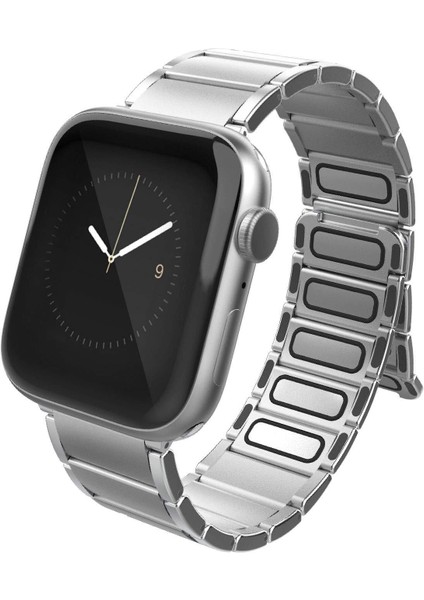 Watch 10 42MM Uyumlu Magnetik Metal Kordon Classic Serisi Gümüş fiyatları