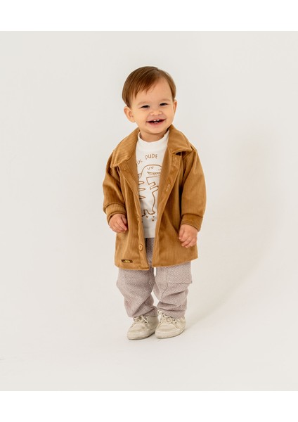 Erkek Bebek Fitilli Kadife Ceketli Üçlü Takım fiyatları