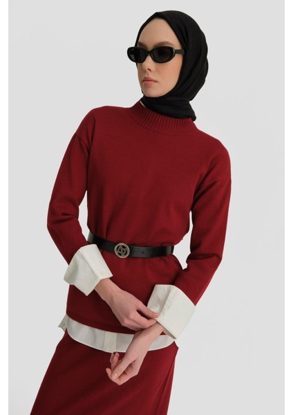 Basic Triko Takım 24KD4222 Bordo