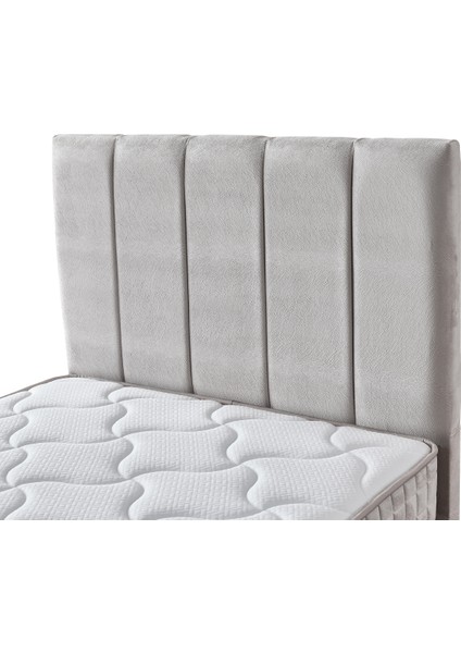 Manolya 3'lü Set (Yatak + Baza +Başlık) Tek Kişilik Set