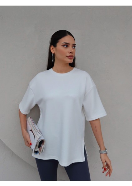 Bisiklet Yaka Modal T-Shirt