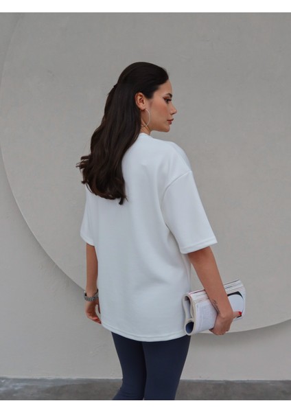 Bisiklet Yaka Modal T-Shirt