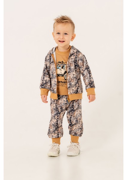 Erkek Bebek Safari Üçlü Eşofman Takımı fiyatları