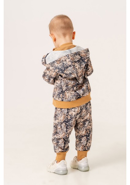 Erkek Bebek Safari Üçlü Eşofman Takımı fırsatları