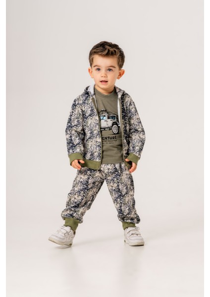 Erkek Bebek Safari Üçlü Eşofman Takımı fiyatları